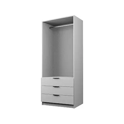 картинка Шкаф ЭКОН распашной 2-х дверный с 3-мя ящиками со штангой от магазина КУПИ КУПЕ